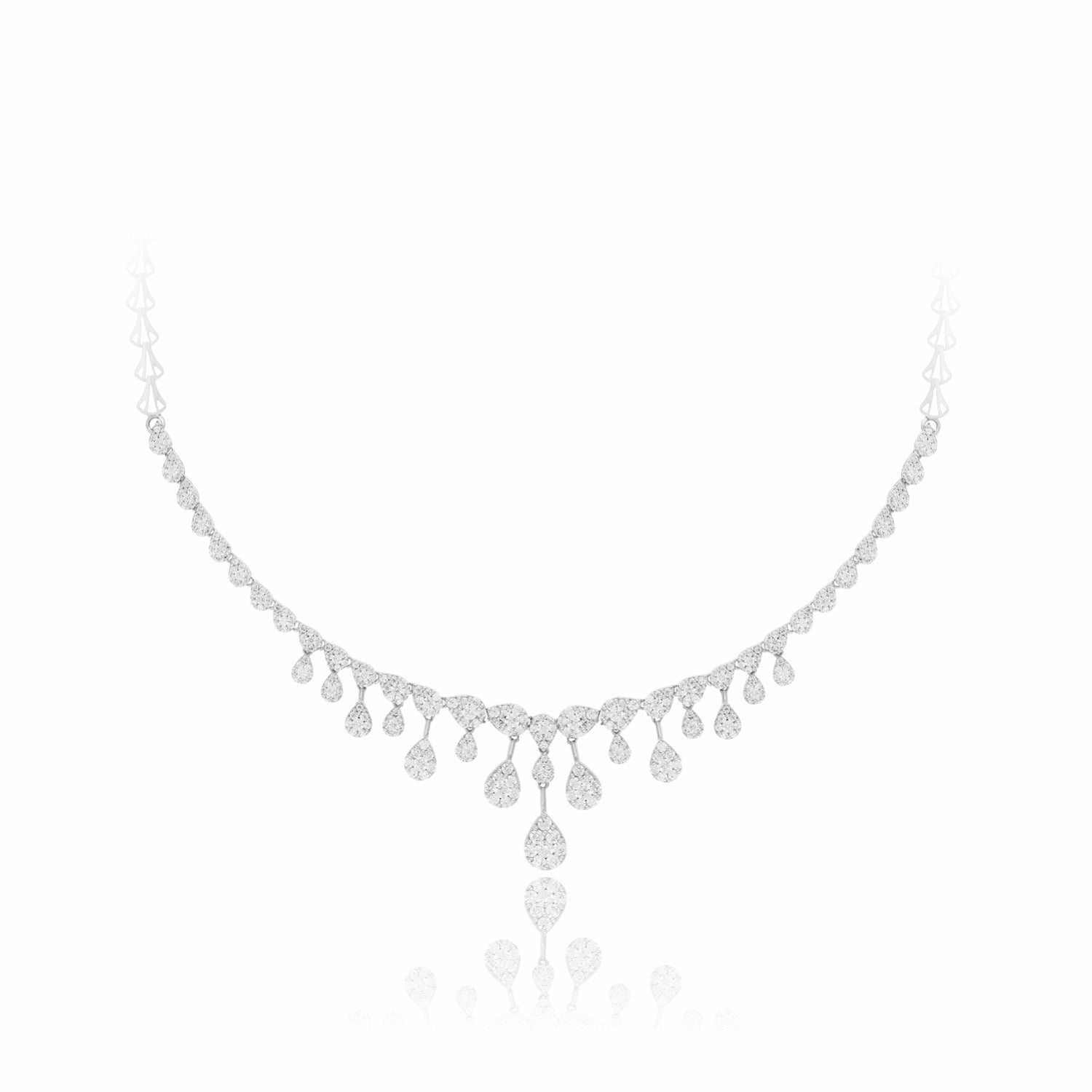 Sparkling Raindrop Lab Grown Diamond Necklace