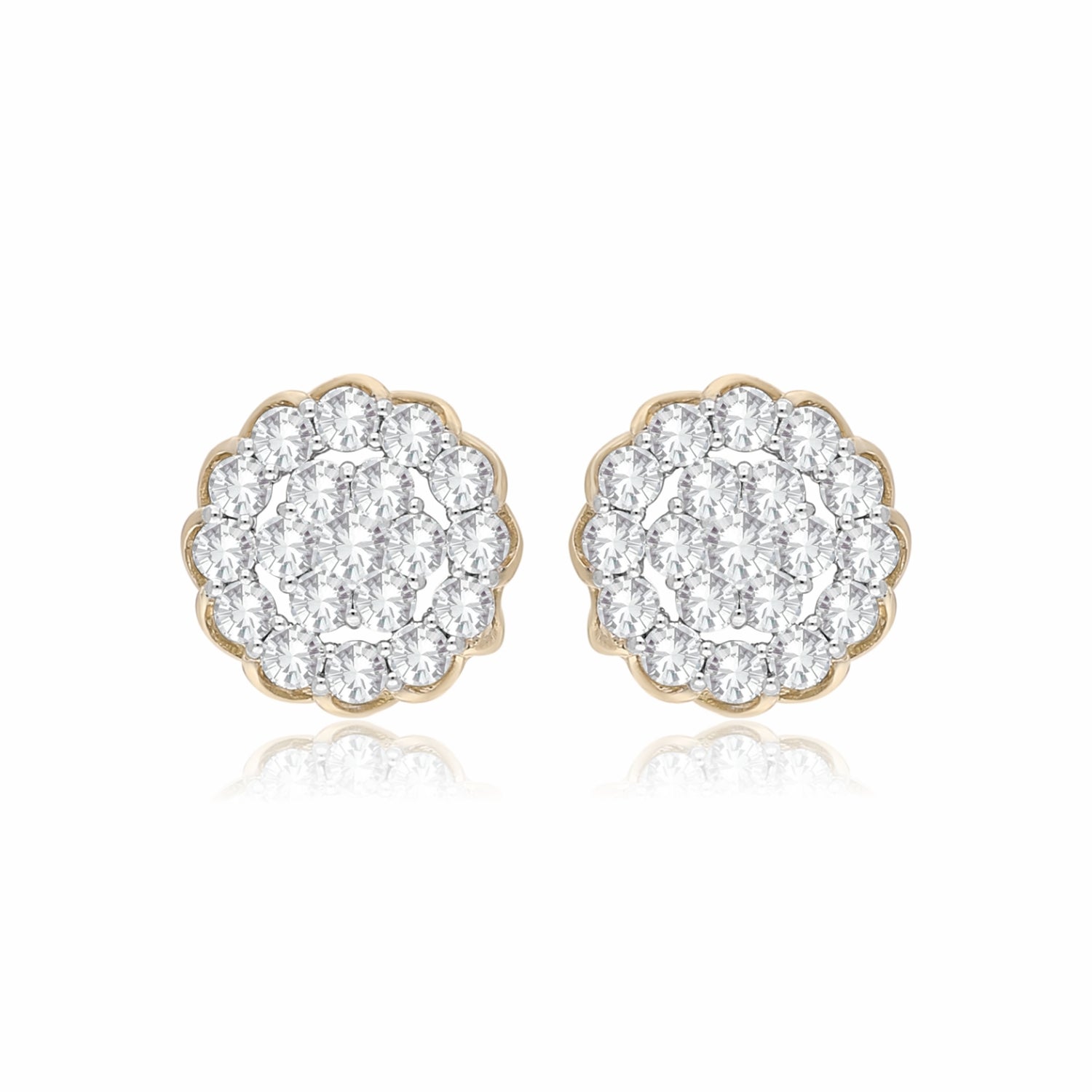 Rosette Radiance Lab Grown Diamond Earrings