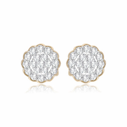 Rosette Radiance Lab Grown Diamond Earrings