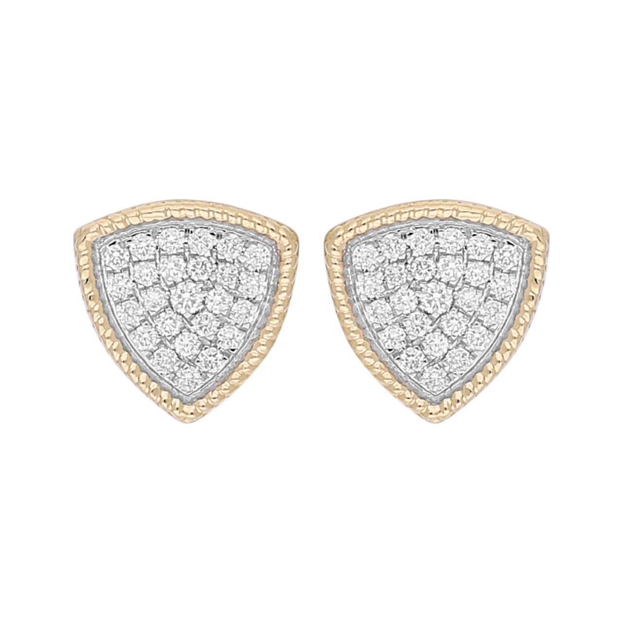 Radiant Shield Lab Grown Diamond Earrings
