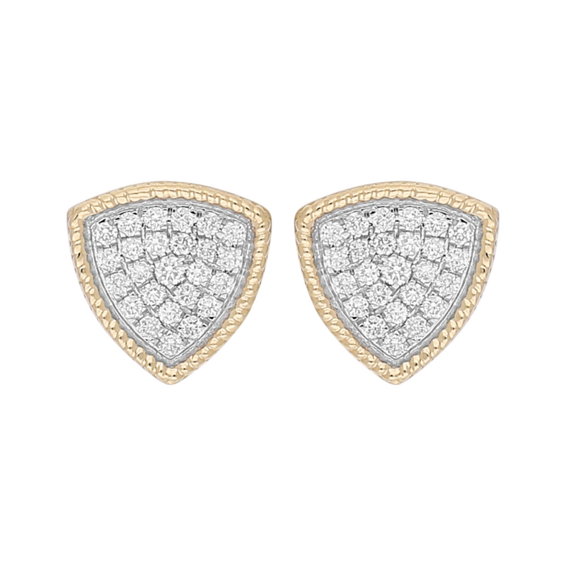Radiant Shield Lab Grown Diamond Earrings