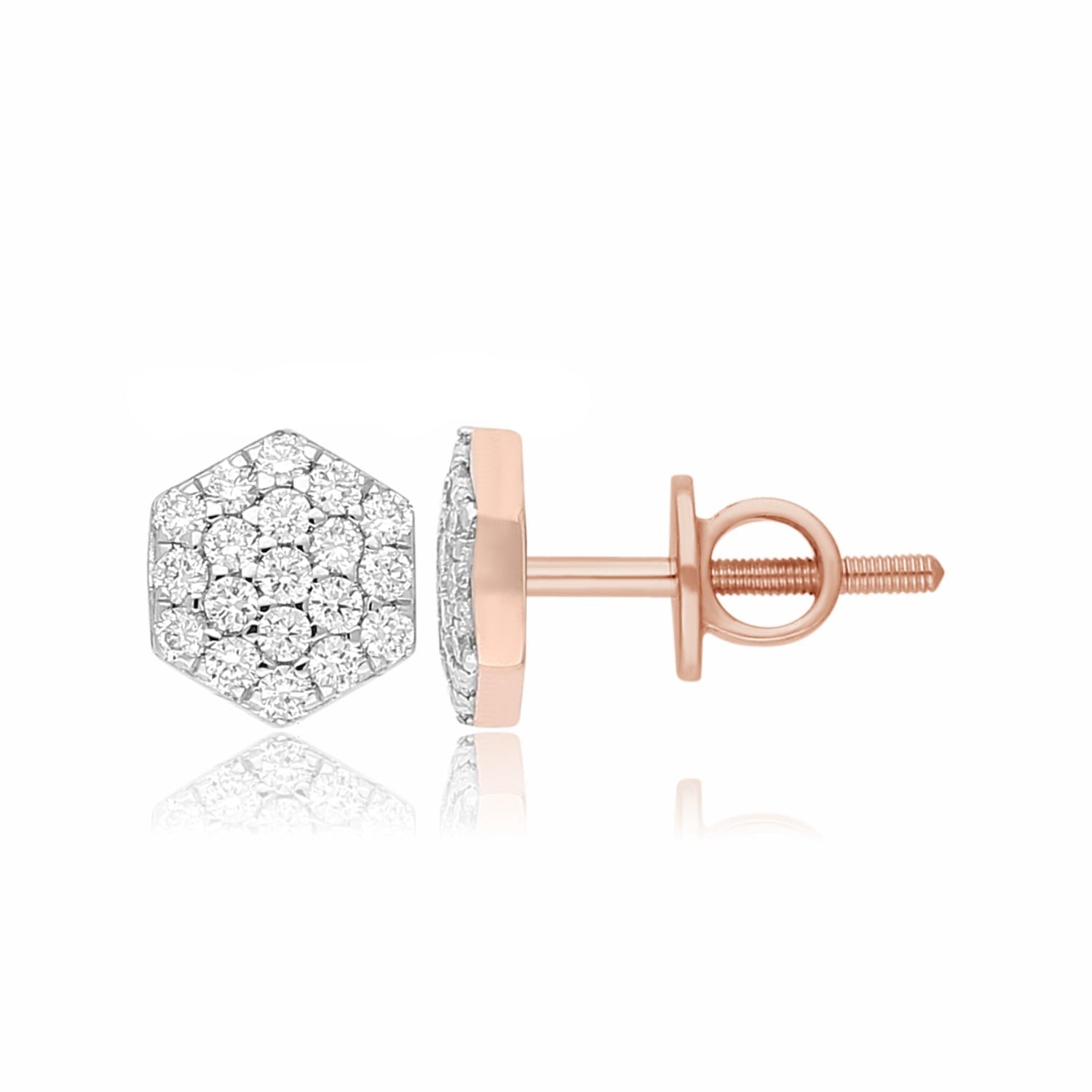 Honeycomb Radiance Lab Grown Diamond Earrings