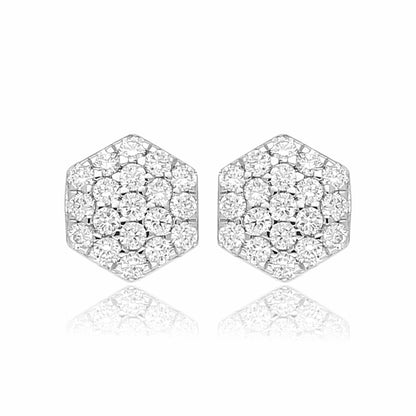 Honeycomb Radiance Lab Grown Diamond Earrings