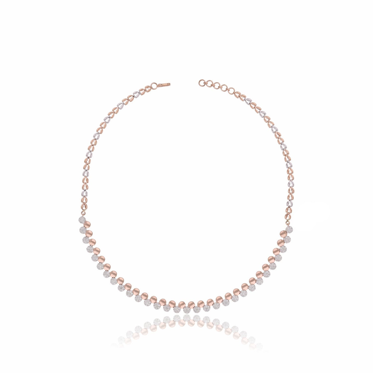 Contemporary Lab Grown Diamond Ball Necklace
