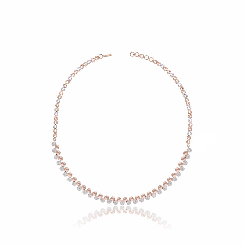 Contemporary Lab Grown Diamond Ball Necklace