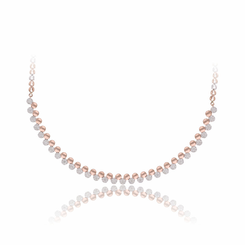 Contemporary Lab Grown Diamond Ball Necklace