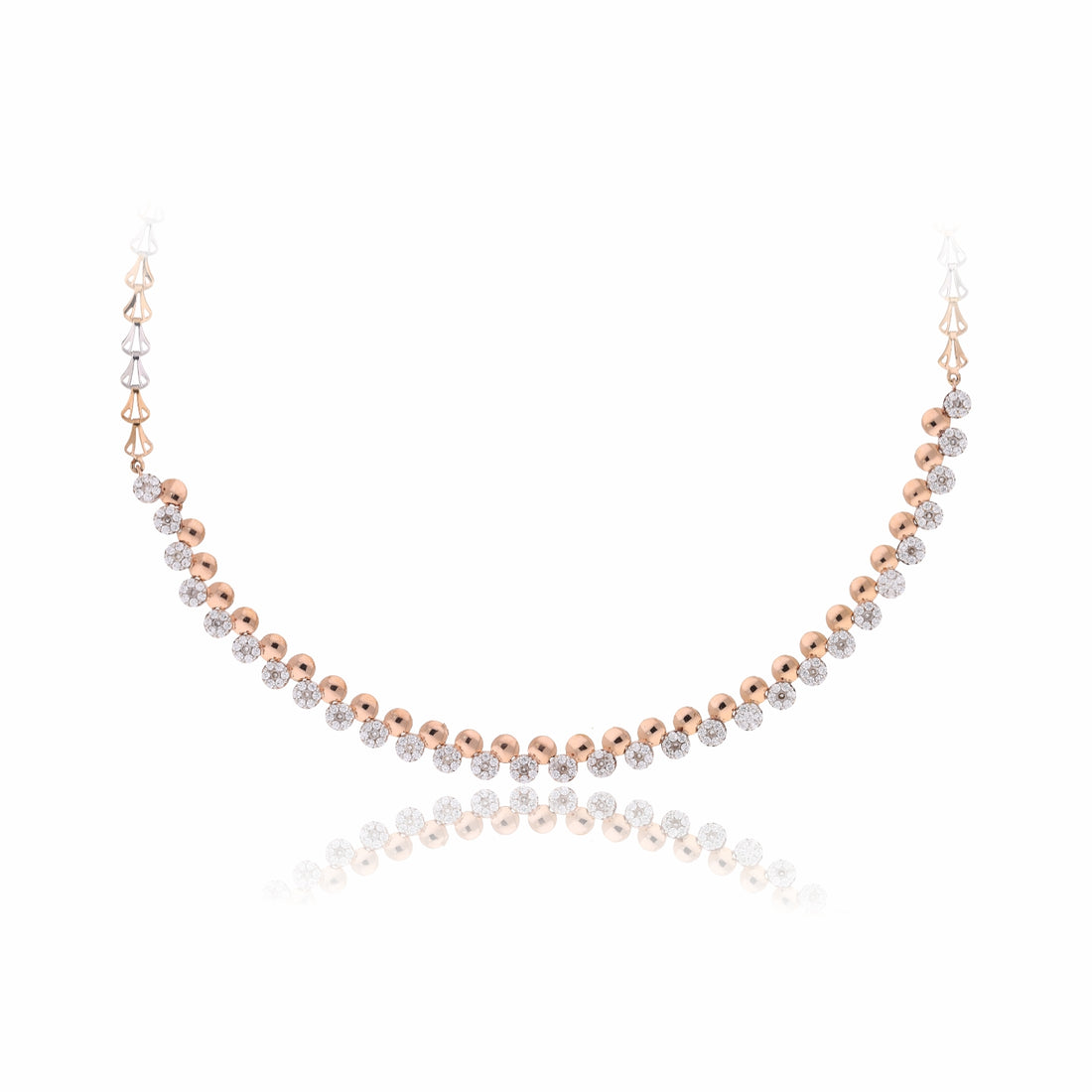 Contemporary Lab Grown Diamond Ball Necklace