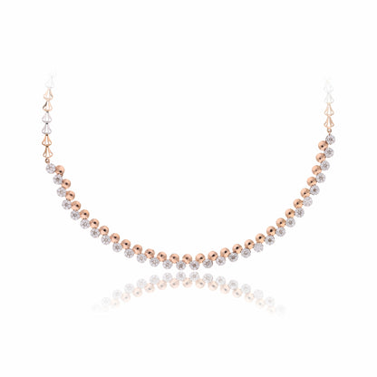 Contemporary Lab Grown Diamond Ball Necklace