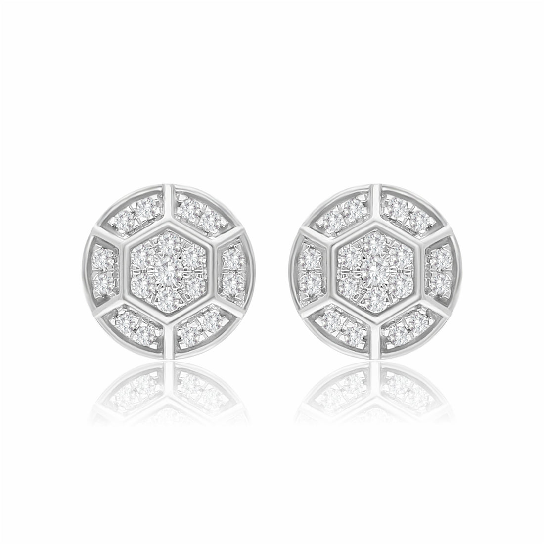 Geometric Sparkle Lab Grown Diamond Earrings