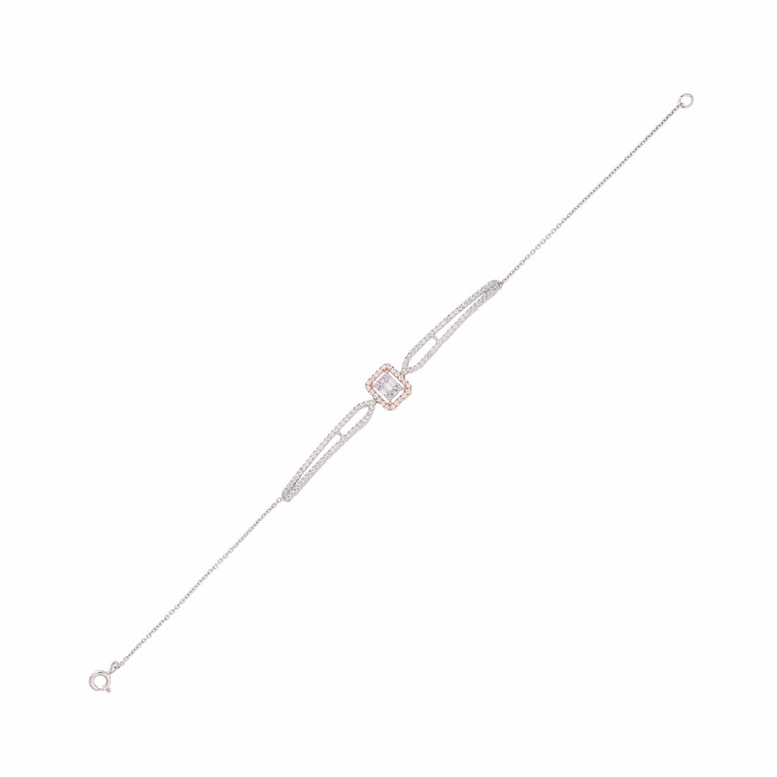 Geometric Shine Lab Grown Diamond Bracelet