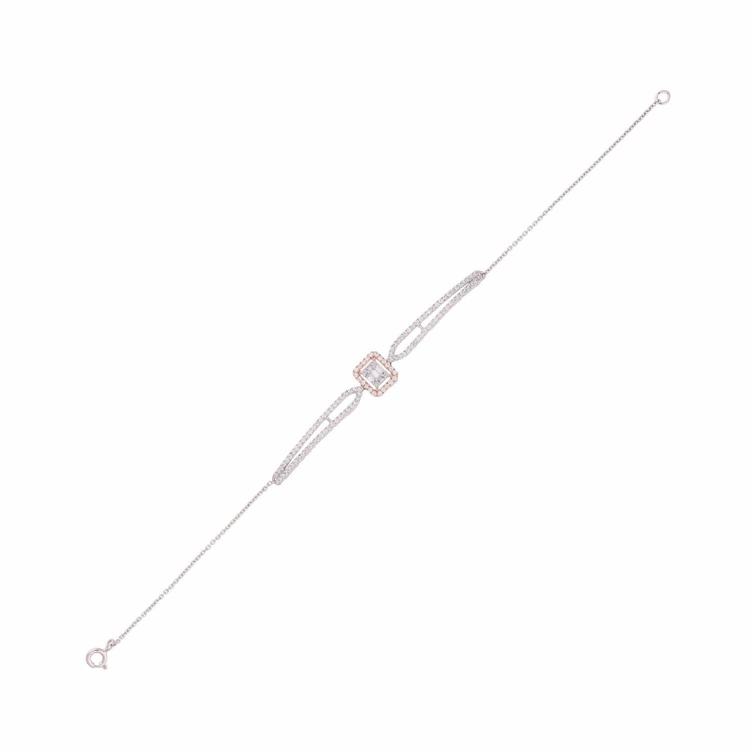 Geometric Shine Lab Grown Diamond Bracelet