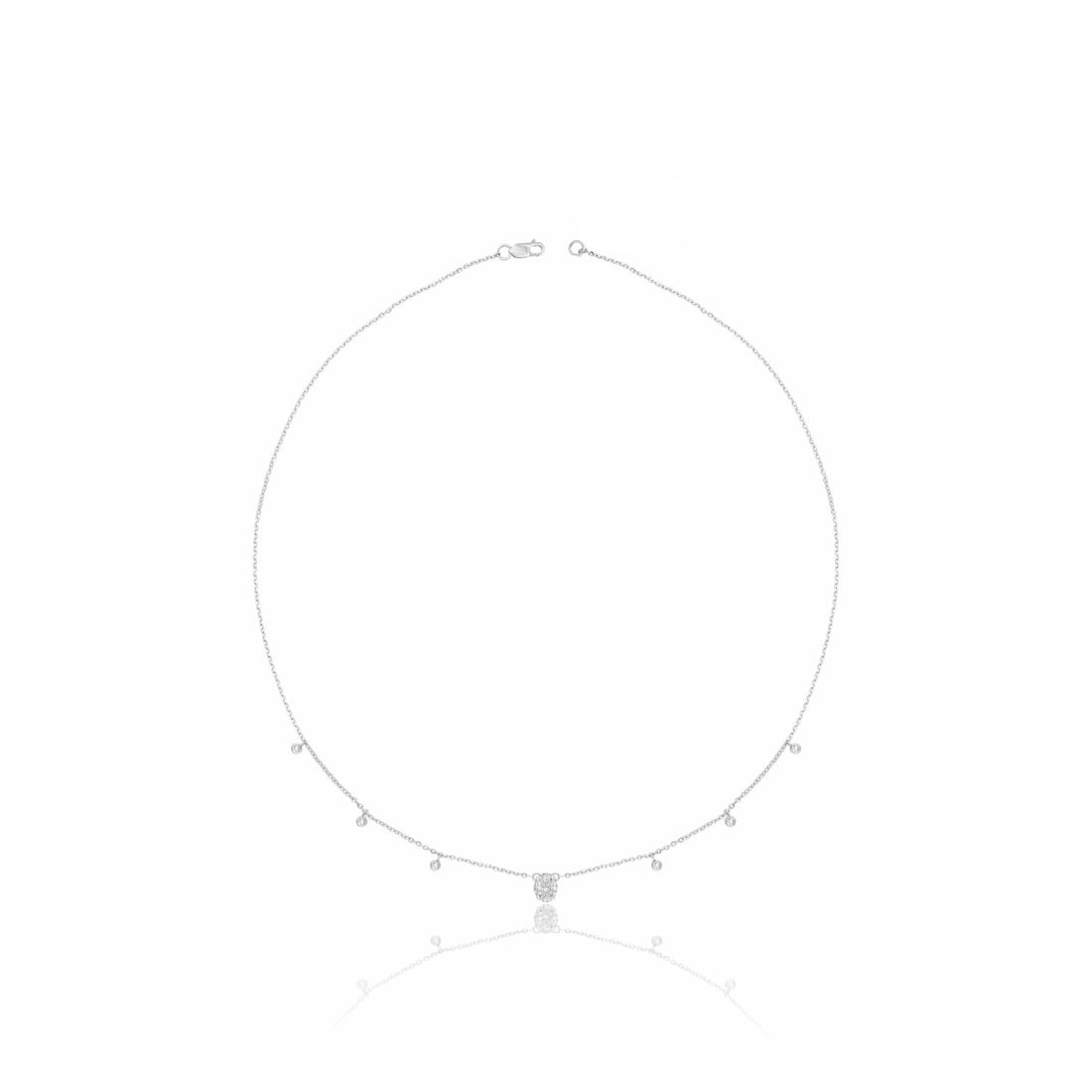 Floating Lab Grown Diamond Necklace