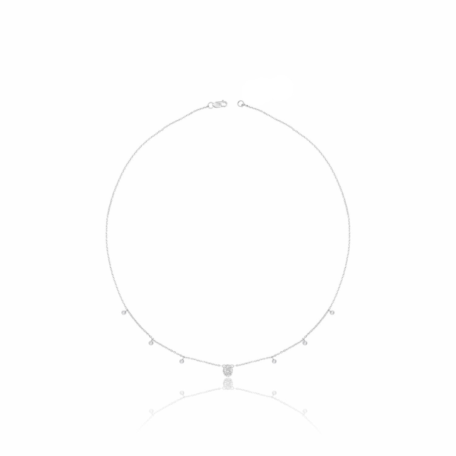 Floating Lab Grown Diamond Necklace