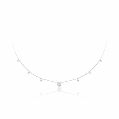 Floating Lab Grown Diamond Necklace