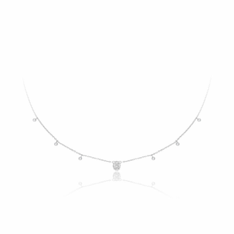 Floating Lab Grown Diamond Necklace