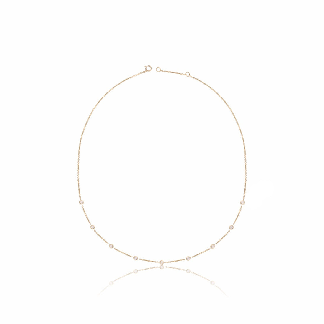 Lab Grown Diamond Station Necklace