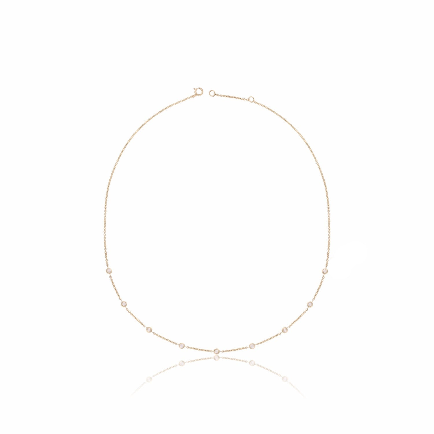 Lab Grown Diamond Station Necklace