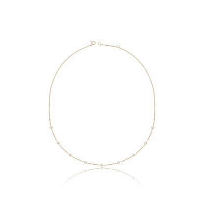 Lab Grown Diamond Station Necklace