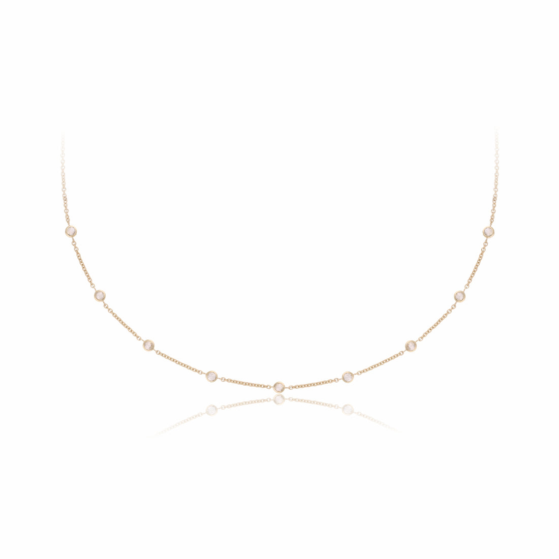 Lab Grown Diamond Station Necklace
