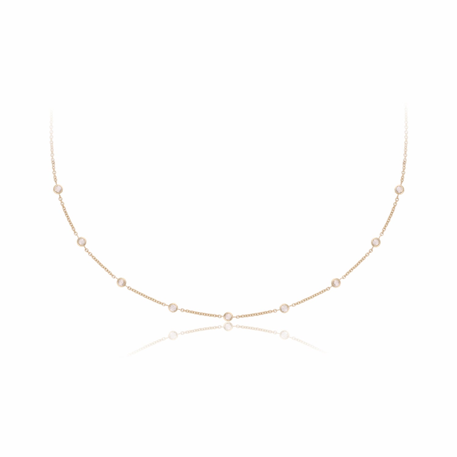 Lab Grown Diamond Station Necklace