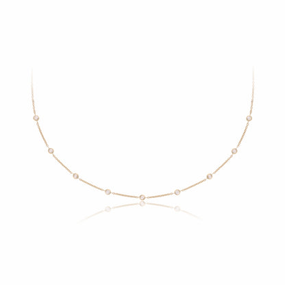Lab Grown Diamond Station Necklace