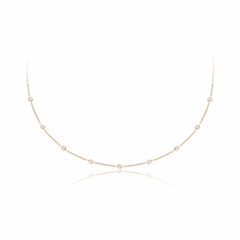 Lab Grown Diamond Station Necklace