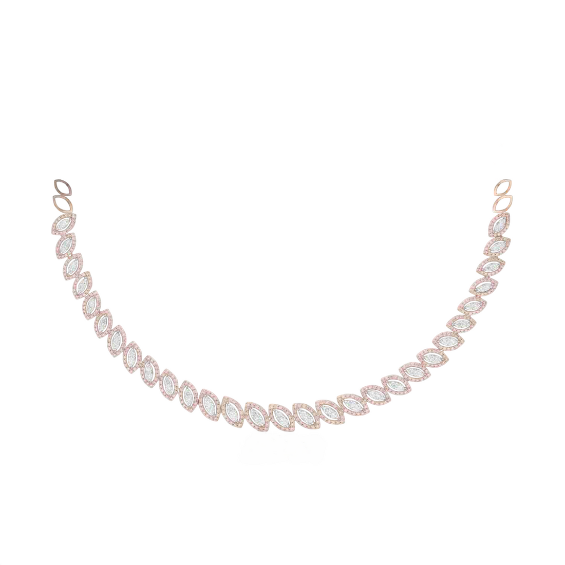 Glimmering Leaves Lab Grown Diamond Necklace