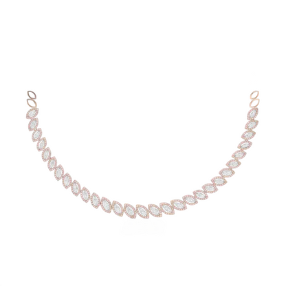 Glimmering Leaves Lab Grown Diamond Necklace