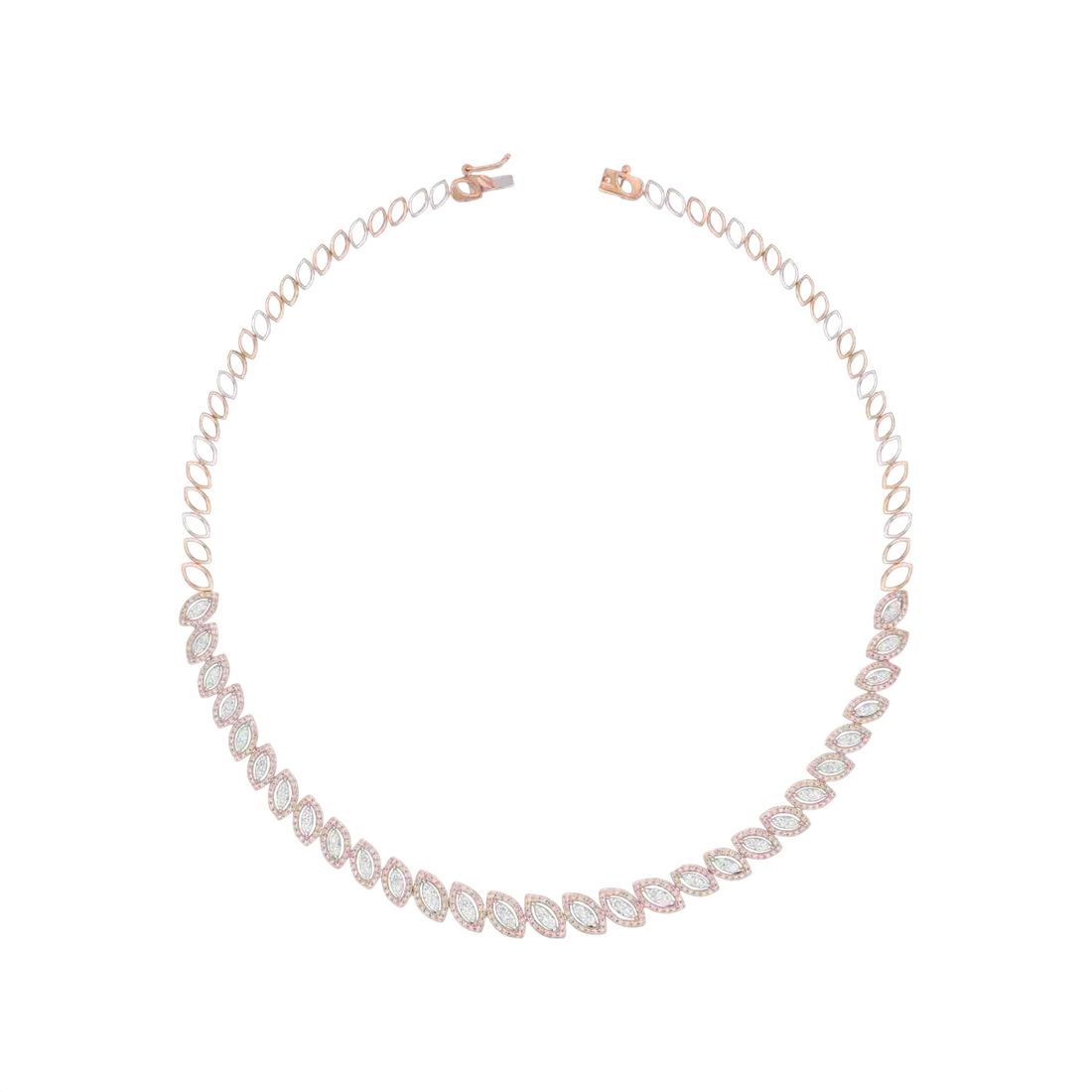 Glimmering Leaves Lab Grown Diamond Necklace