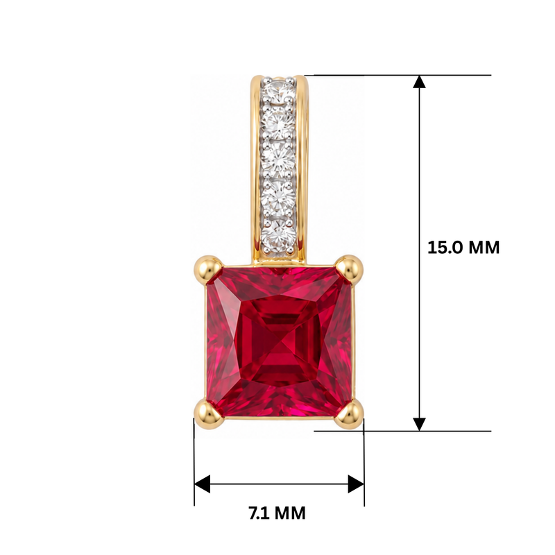 Maxima Spark Gold Plated Lab Grown Diamond Pendant