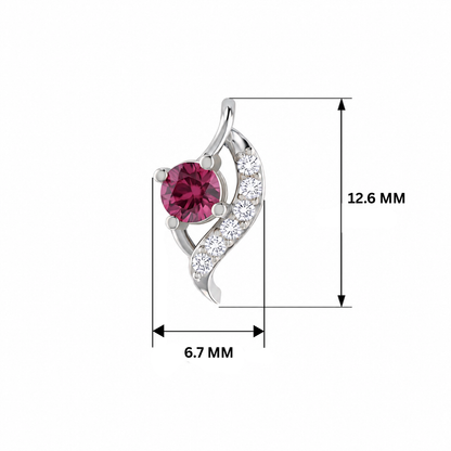 Tender Love Platinum Plated Lab Grown Diamond Pendant
