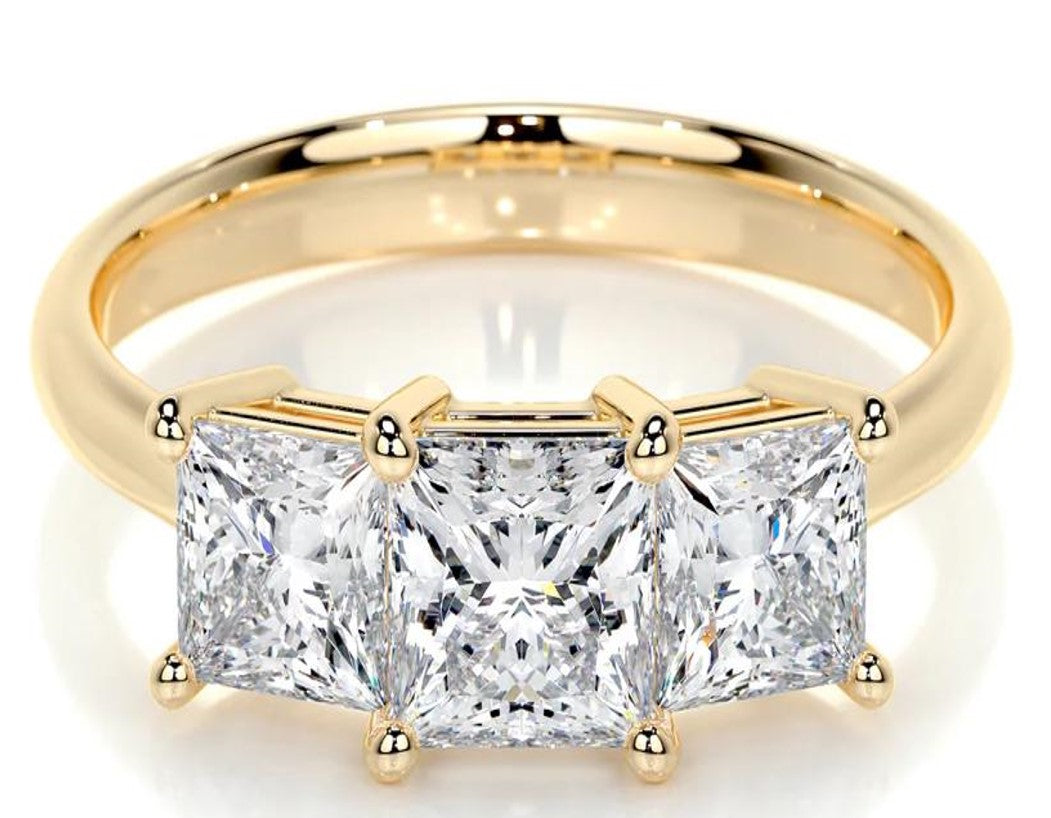 Trinity Solitaire Lab Grown Diamond Ring