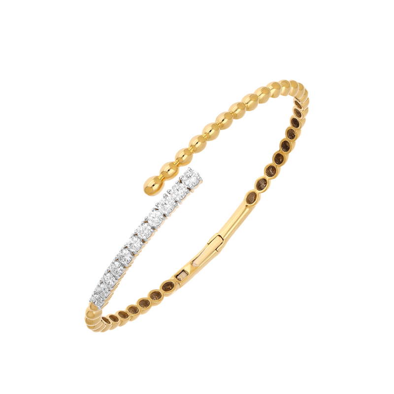 Nova Curve Lab Grown Diamond Bangle