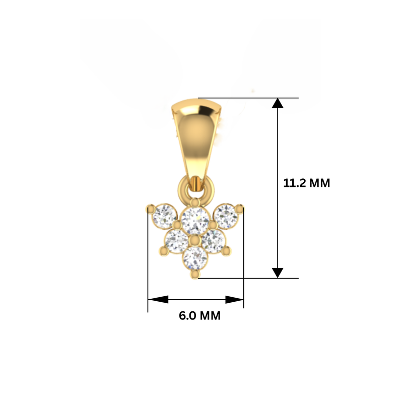 Breeze Drop Gold Plated Lab Grown Diamond Pendant
