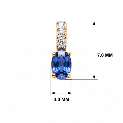 Obelisk Spark Gold Plated Lab Grown Diamond Pendant