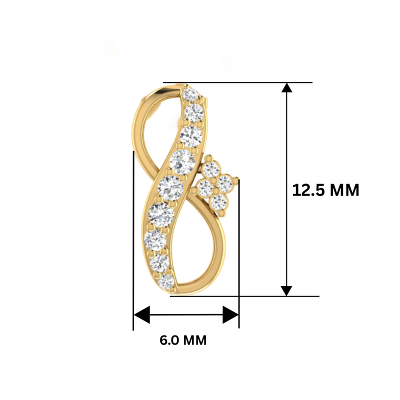 Spiraling Halo Gold Plated Lab Grown Diamond Pendant