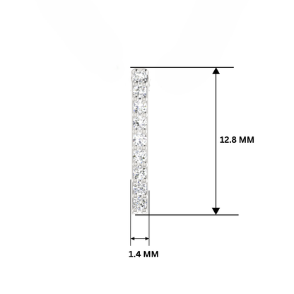 Lumen Stick Platinum Plated Lab Grown Diamond Pendant
