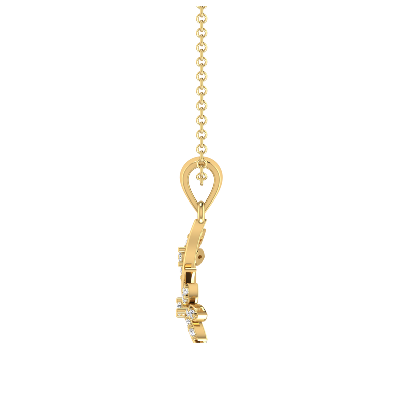 Harmony Vine Gold Plated Lab Grown Diamond Pendant