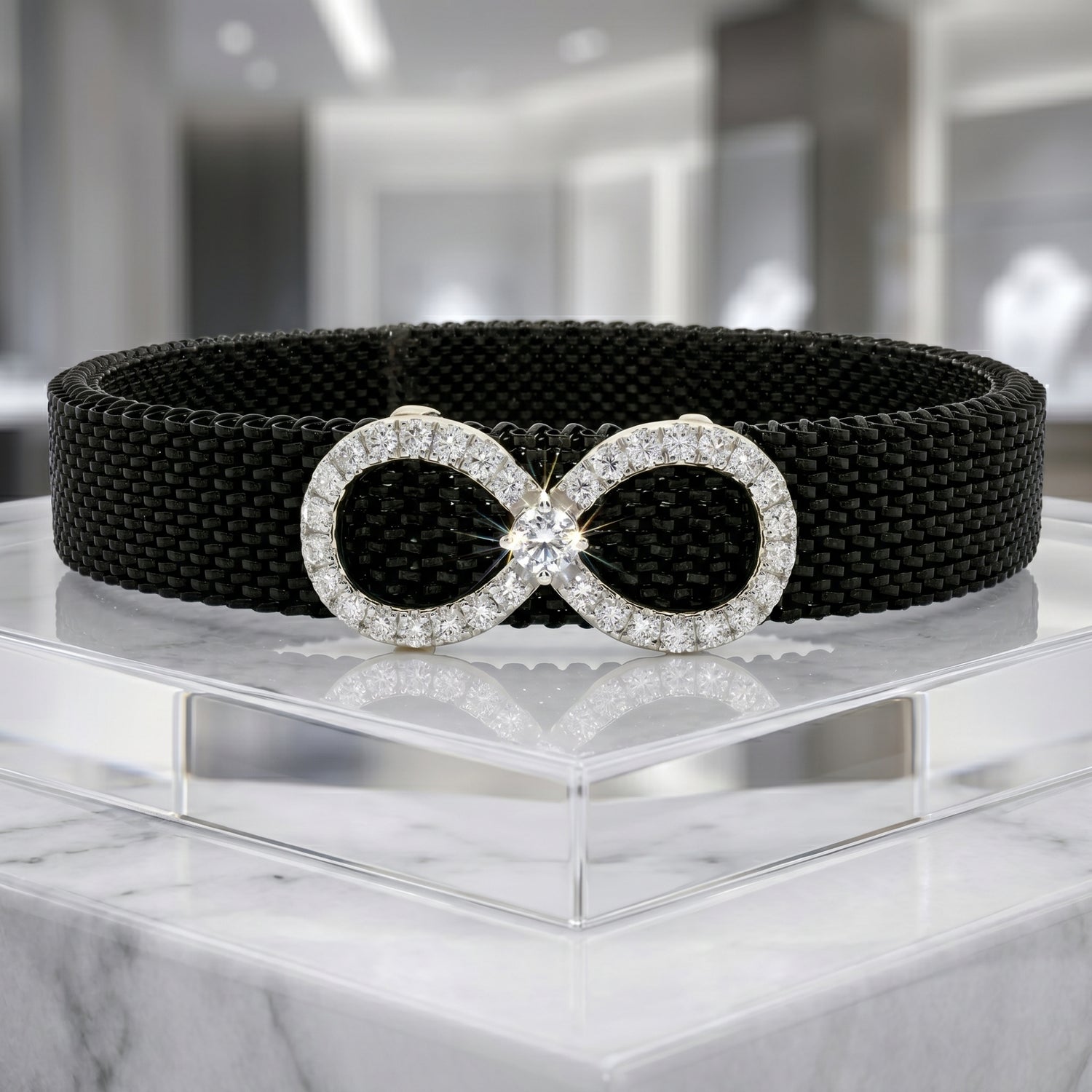 Midnight Infinity Lab Grown Diamond Bracelet