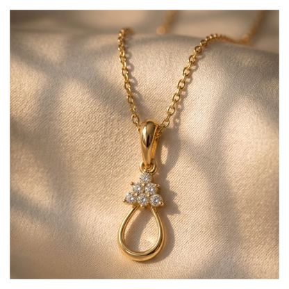 Eternal Ember Gold Plated Lab Grown Diamond Pendant