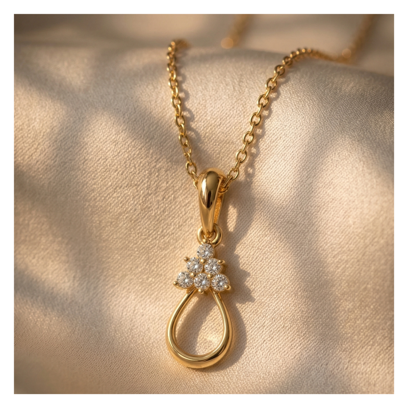 Eternal Ember Gold Plated Lab Grown Diamond Pendant