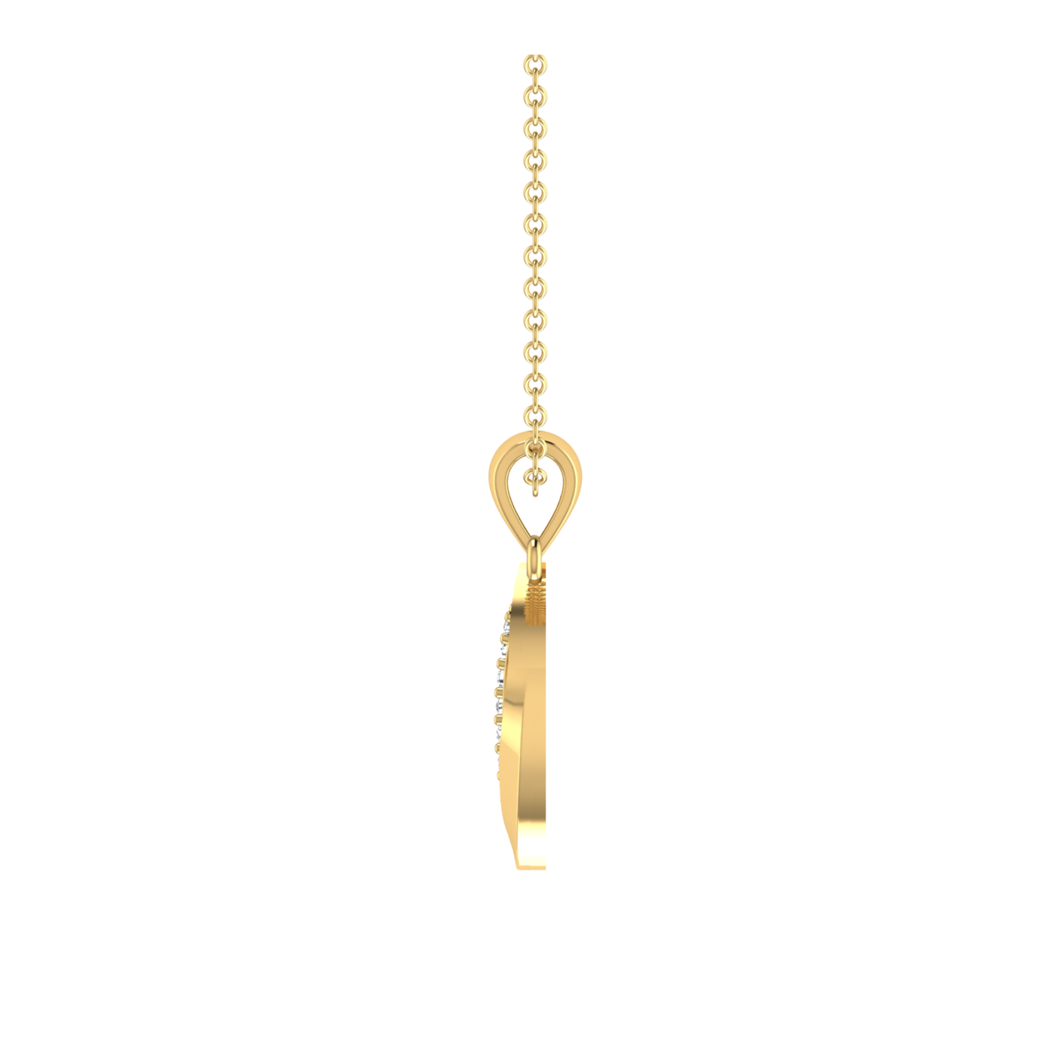 Aileron Apex Gold Plated Lab Grown Diamond Pendant