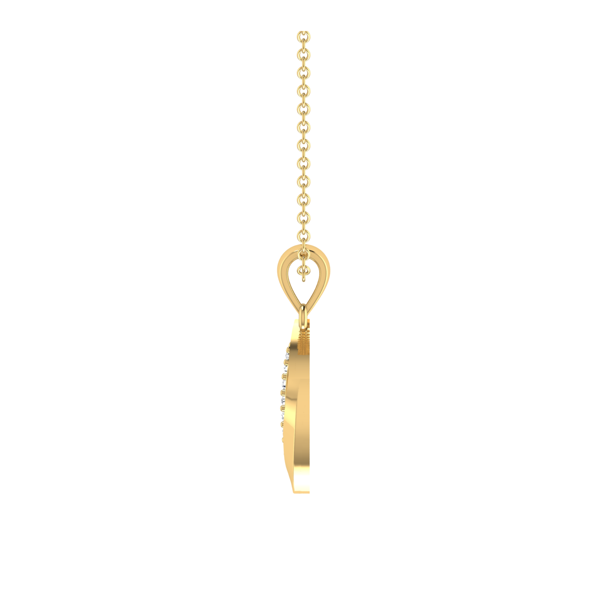Aileron Apex Gold Plated Lab Grown Diamond Pendant