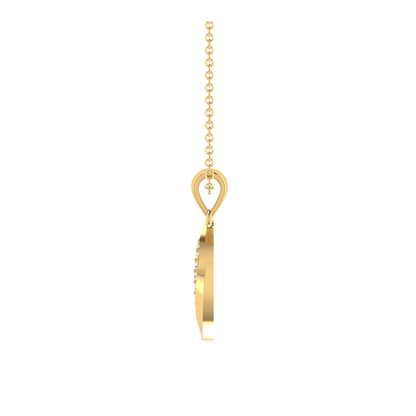 Aileron Apex Gold Plated Lab Grown Diamond Pendant