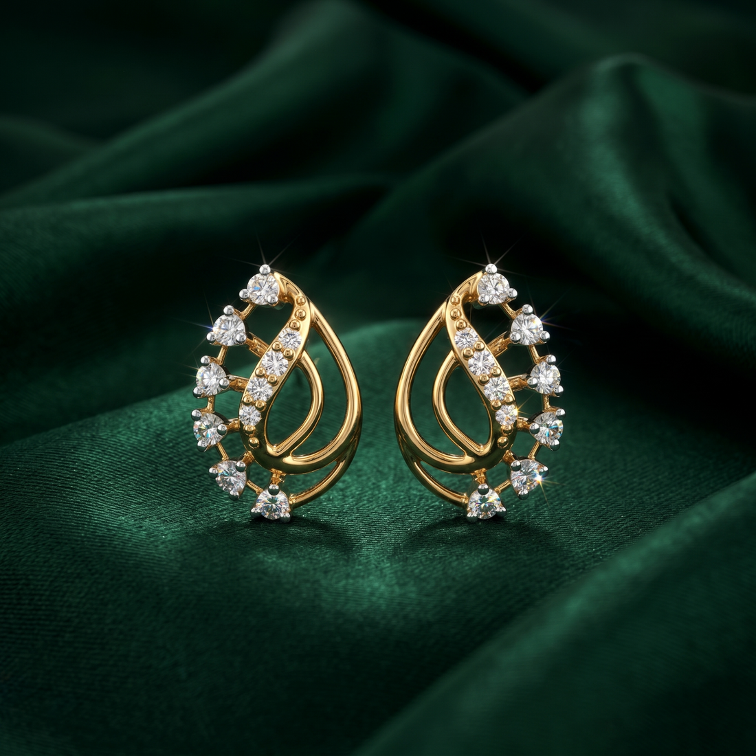 Aurora Twist Elegance Lab Grown Diamond Earrings