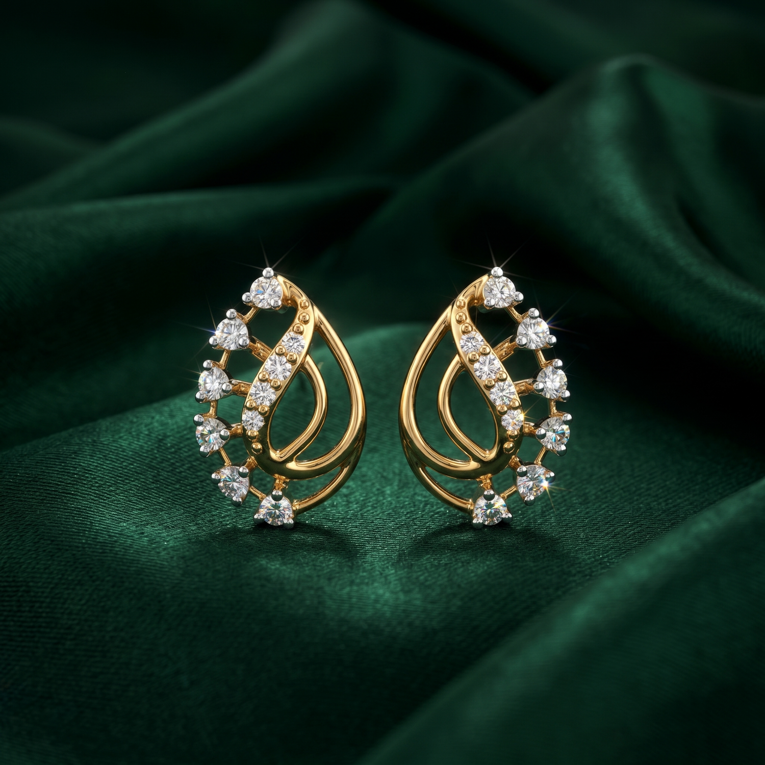 Aurora Twist Elegance Lab Grown Diamond Earrings