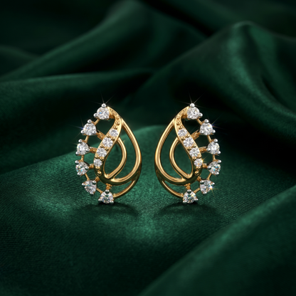 Aurora Twist Elegance Lab Grown Diamond Earrings