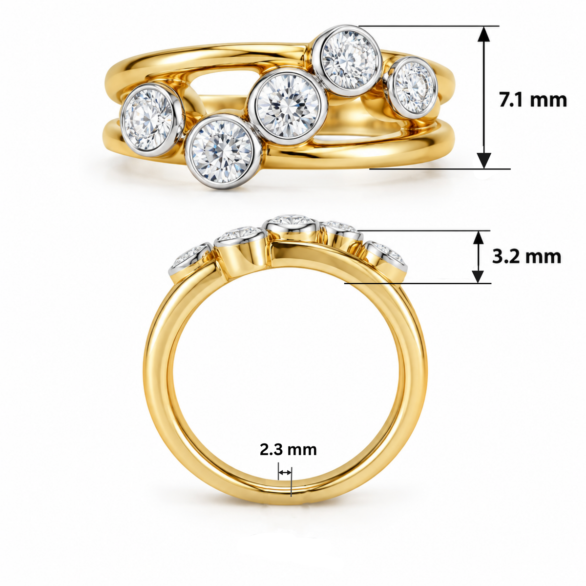Evora Orbit Lab Grown Diamond Ring
