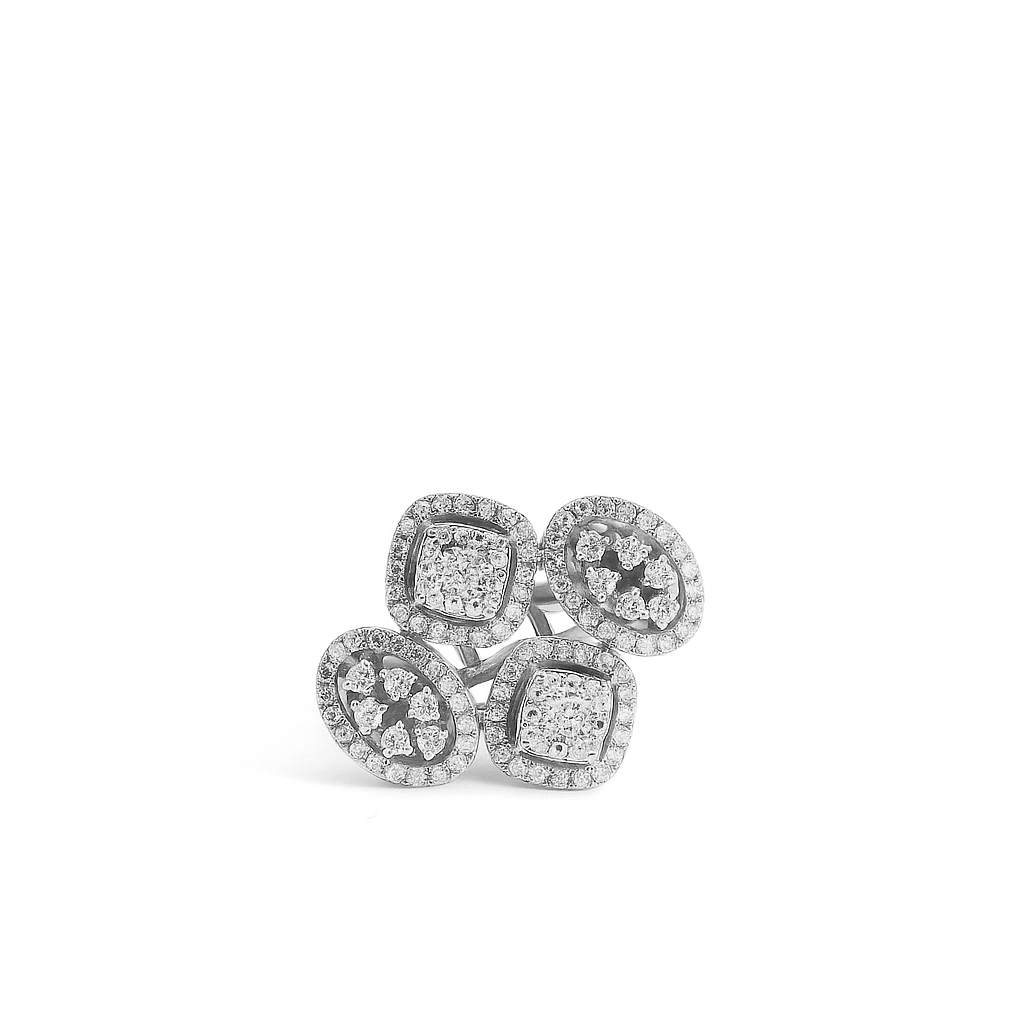 Quartet Radiance Lab Grown Diamond Cocktail Ring