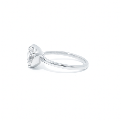 Heartfelt Halo Solitaire Lab Grown Diamond Ring